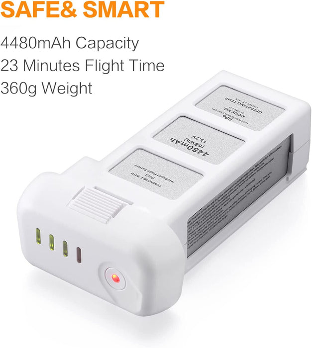 Phantom 3 Battery, 15.2V 4480mAh Intelligent Replacement Flight Battery for DJI