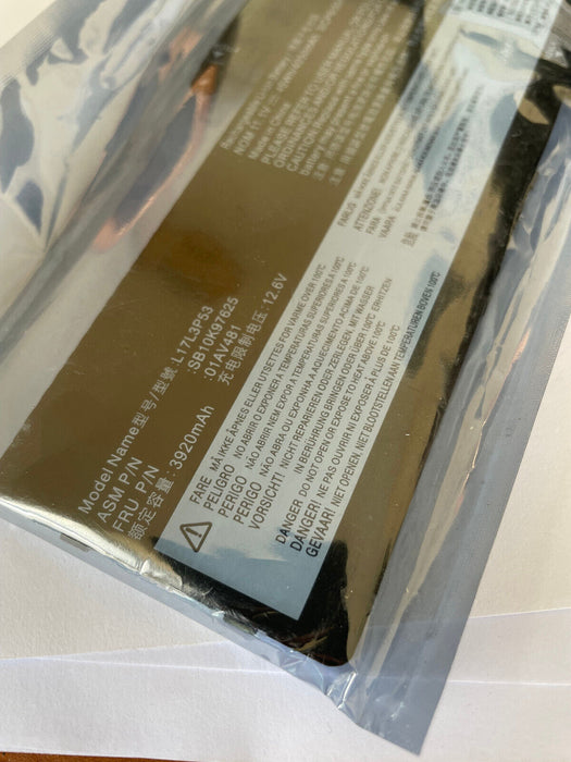 BATTERY FOR LENOVO THINKPAD YOGA L380 BATTERY 11.1V 45Wh 3920mAh L17L3P53