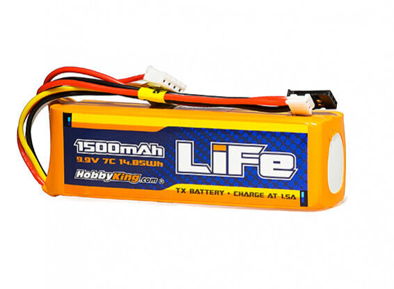 HobbyKing 1500mAh LiFe 3S 9.9V Transmitter Pack