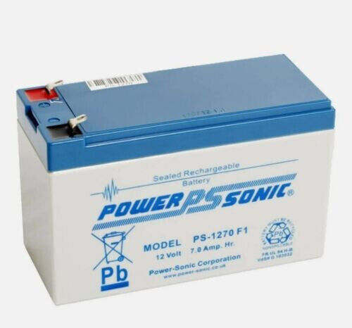 Power Sonic PS-1270 F1 12V 7AH Battery - Diamec DMUF12-7.6 Battery