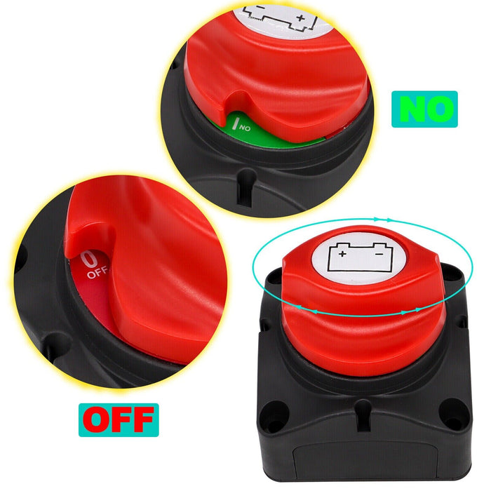 Battery Switch Power Cut On Off Master Disconnect Isolator Car Vehicle RV 300A