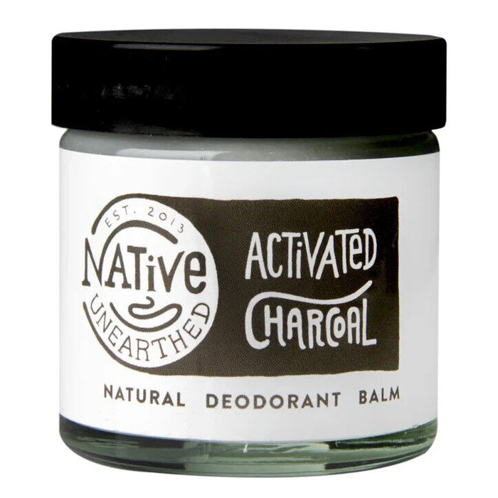 3x Native Unearthed Activated Charcoal Natural Deodorant Balm 15g Brand New