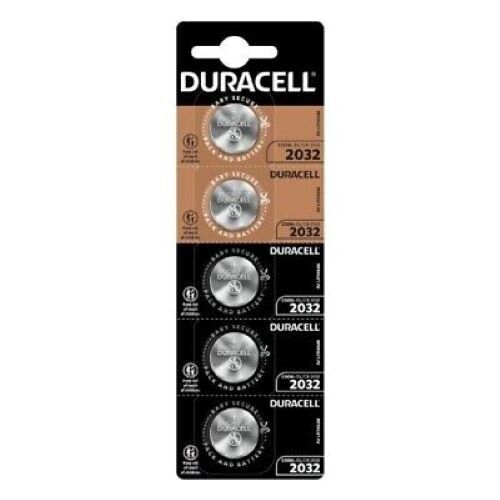 5 Duracell CR2032 Lithium Batteries 3V Coin Cell Button DL2032 Expiry 2030 5bl