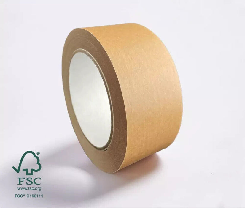 8 x Kilby FSC ECO PAPER TAPE 48MMX50M BROWN TR62304