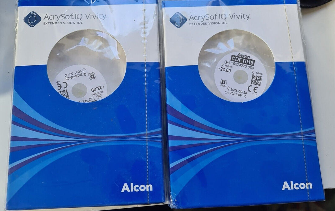 alcon extended vision IOL DFT015 +23.0D acrysoft vivity New x2