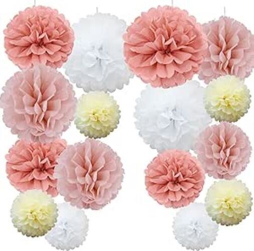 (Bellini , 20PCS - Size 8 Time to Sparkle Tissue Paper Pompoms