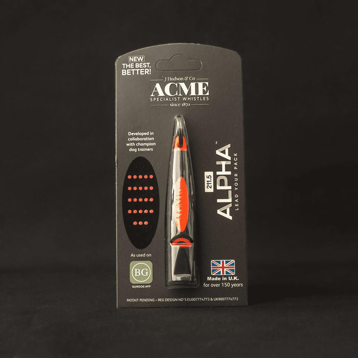 ACME ALPHA 211.5 Moulded Dog Whistle BLACK DAY GLOW ORANGE