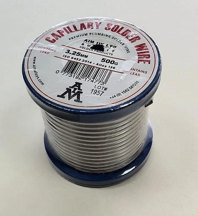 AIM Alloys Capillary solder wire 3.25mm 500g