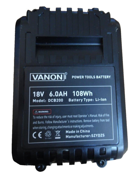 18V 6.0Ah 6.0Ah Li-ion Battery for Dewalt  DCB182