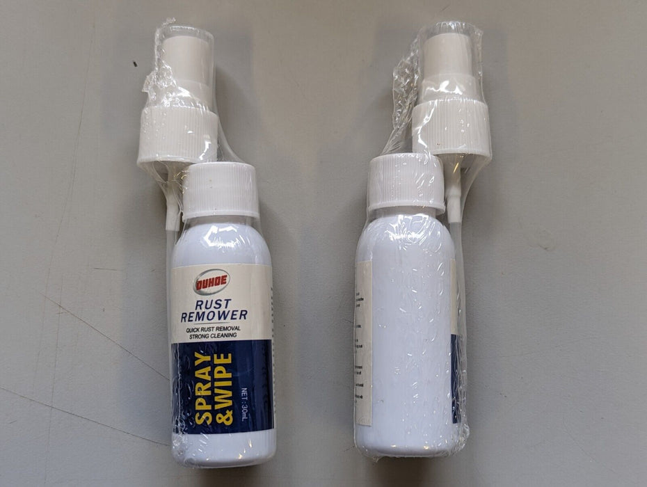 2 x OUHOE Rust Removal Spray & Wipe 30ml (spray only)