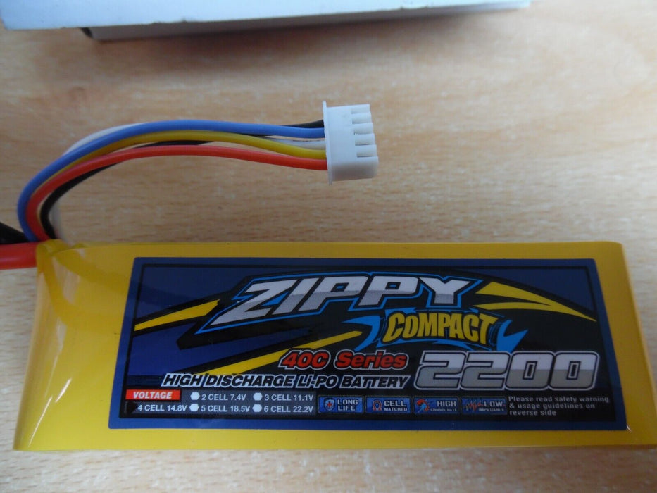 ZIPPY COMPACT 2200mAh 3S 40C LIPO BATTERY PACK JST RC