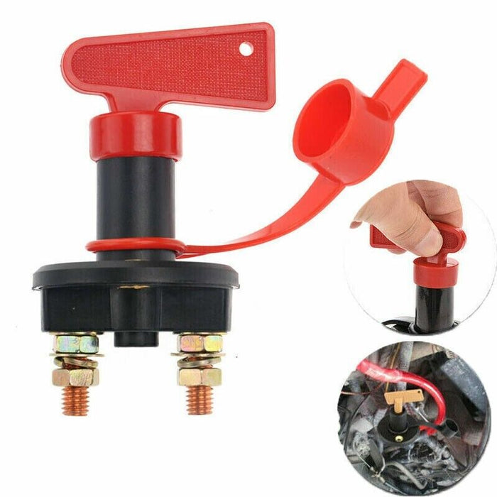 Battery Cut Off Kill Switch Master Isolator Heavy Duty 12v 24v with Key Car Boat