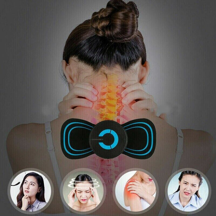 Portable Mini Electric Neck Massager Cervical Massage Back Massager Stimulator