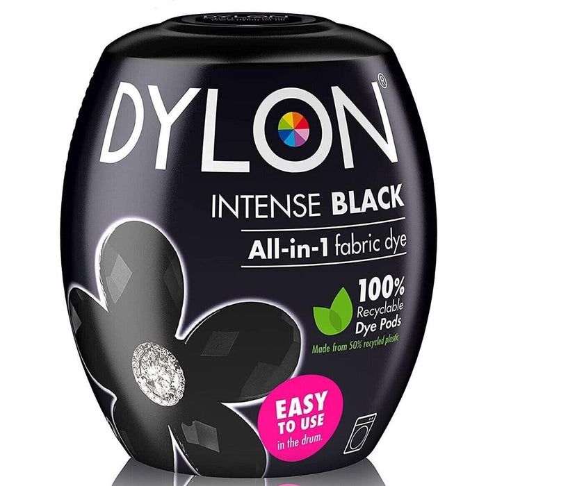 350G Intense Black Dylon Machine Dye Pod Powder Fabric Wash For Colour Clothes