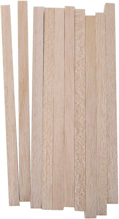 10pcs 8" Long Square Wood Stick Set for Creative Hobby Crafts