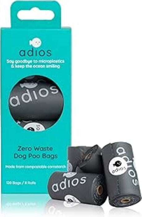 Adios Plastic Biodegradable Dog Poop Bags - Extra Thick Compostable Dog Poo Bags