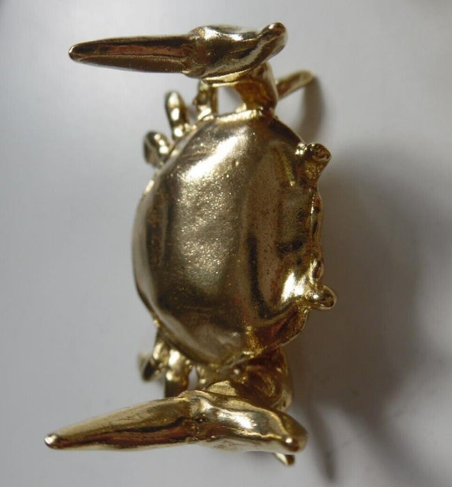 1.5" brass mudcrabs collection, Ornaments in gold colour 10 pcs