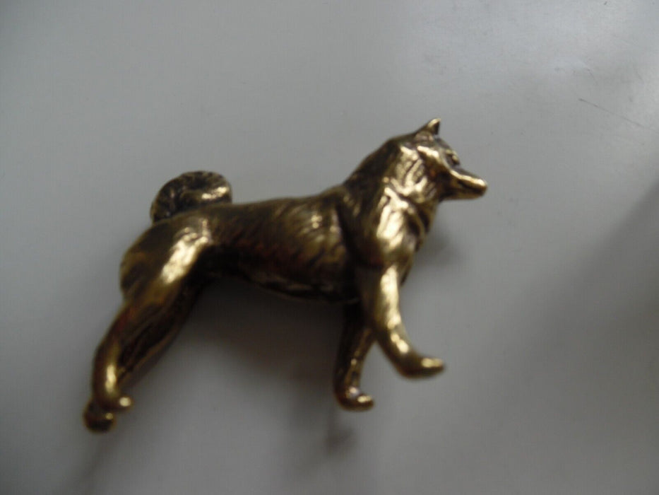 Akita Ornament Gold / Bronze set of 3