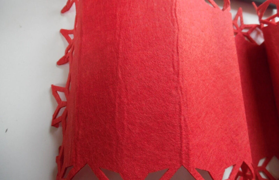 1 Metre Felt Runner. Red Christmas Theme