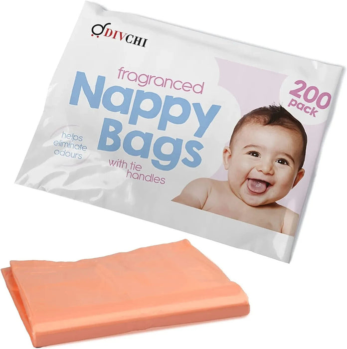 2 x 200 Disposable Nappy Fragranced Bags Hygienic Sacks Diaper Tissue Bags