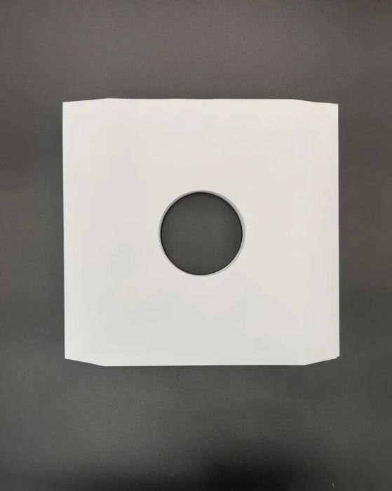 12 Inch White Paper Inner Record Sleeves Vinyl Protection x 100