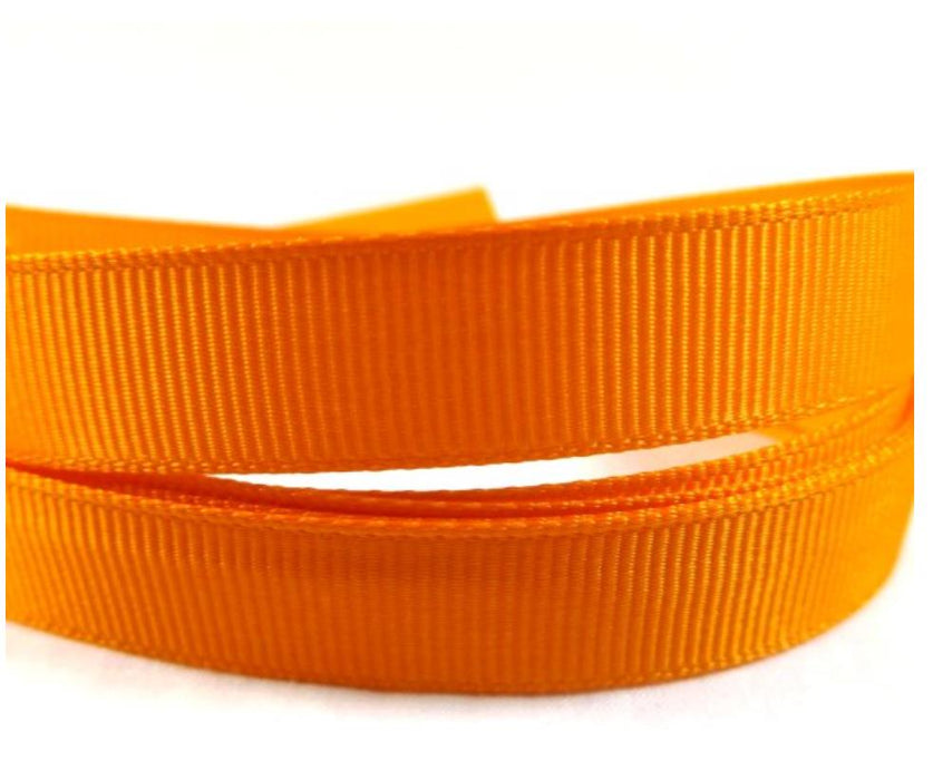 3 x 45m Rolls Premium Quality Grosgrain Ribbon Orange 6mm x 1/4"