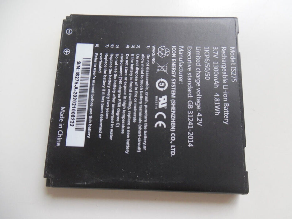 Battery for Pax D200 D200T IS275 1300mAh Li-Polymer