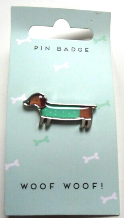 woof woof pin badge