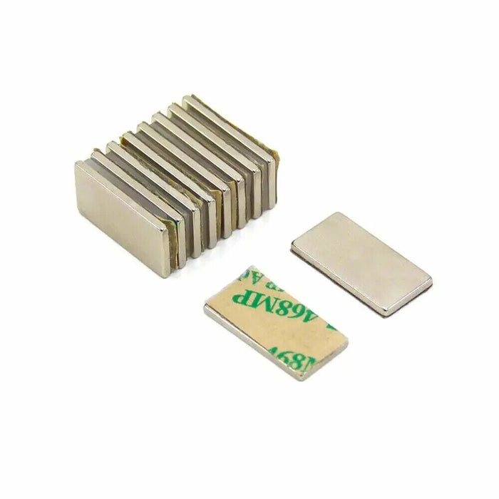 Adhesive N42 Neodymium Magnet - 20mm x 10mm x 1.5mm thick - 2kg Pull - South