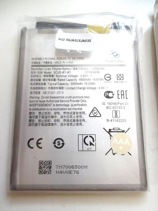 Replacement Samsung Galaxy A22 5G Battery SCUD-WT-W1 4900mAh SM-A226B