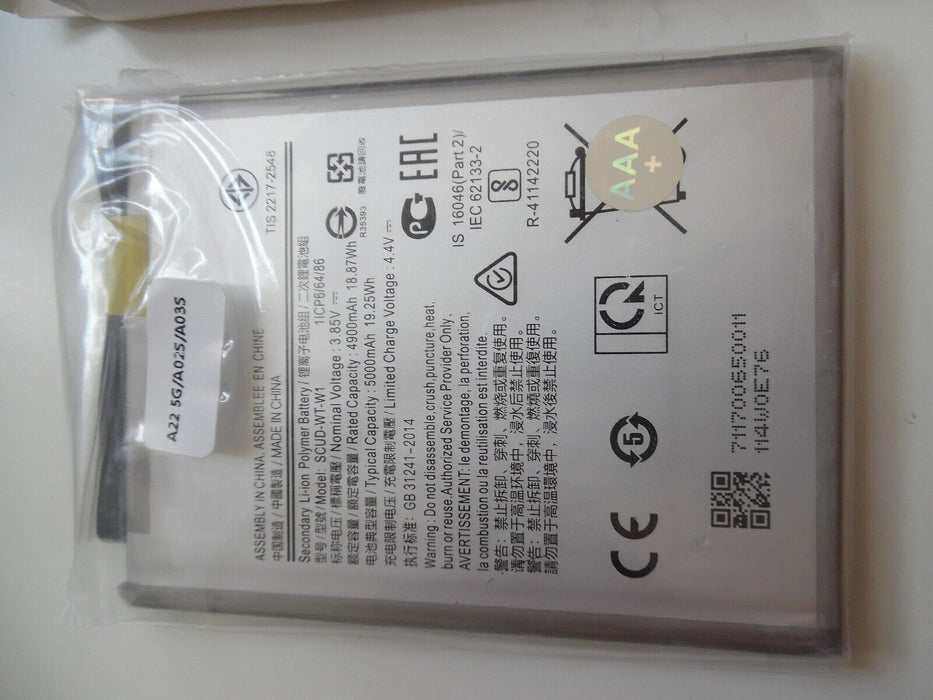 Replacement Samsung Galaxy A22 5G Battery SCUD-WT-W1 4900mAh SM-A226B