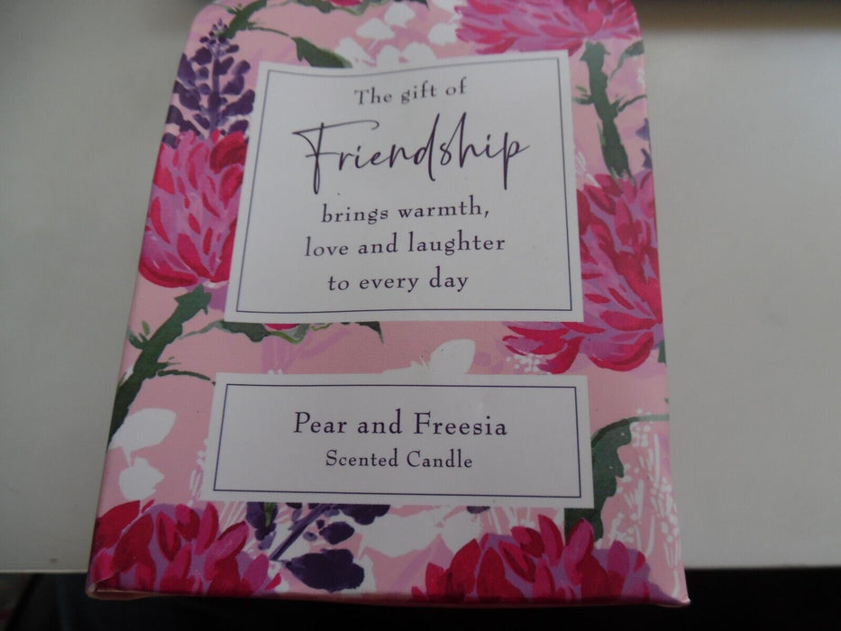 Pear and Freesia Scented Candle Friendship Gift