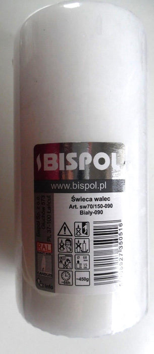 Bispol White candle 450 Grams