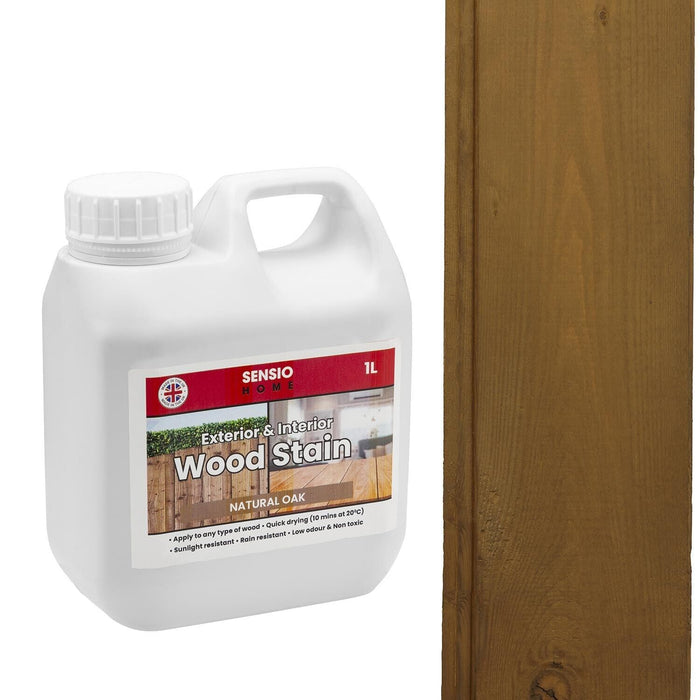 Wood Stain 1L Big Size Value | Water Based Non Toxic | Sensio Home