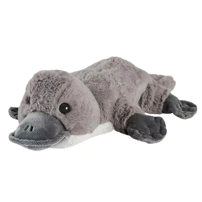 Warmies Heatable Cuddly Plush Grey Platypus 13" Microwavable Lavender Scented