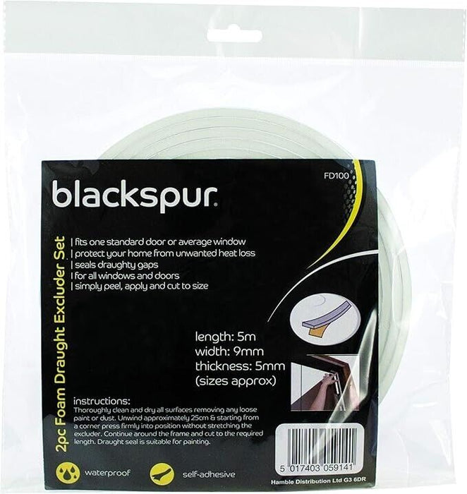 Blackspur BB-FD100 Foam Draught Excluder Set