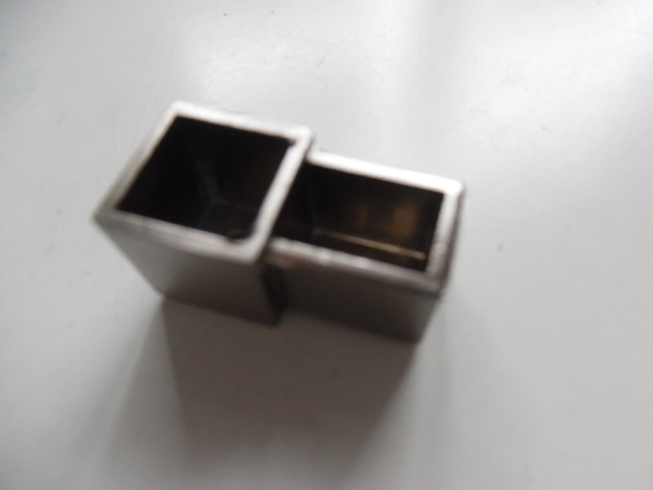 15mm  square corner edging aluminium silver pack of 2