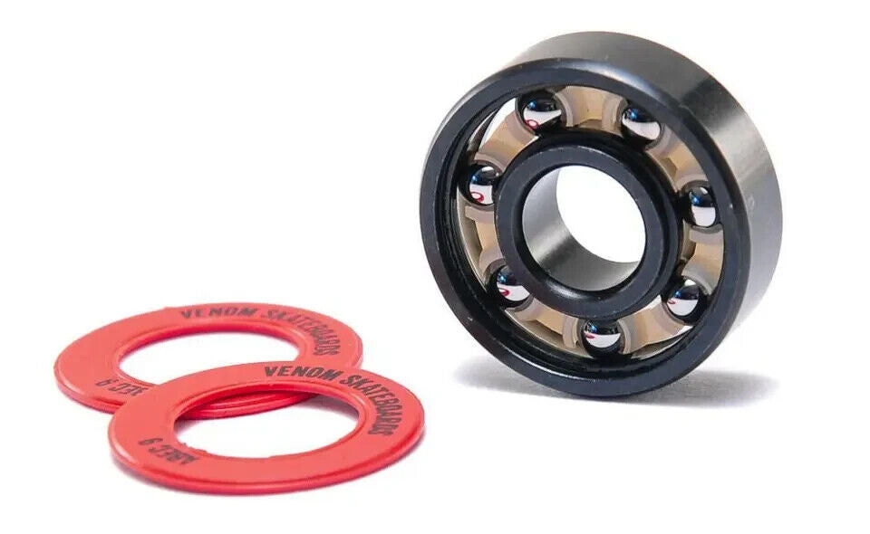 Venom Fast Skateboard Bearings ABEC9 608z Upgrade Skates Scooter Longboard x8