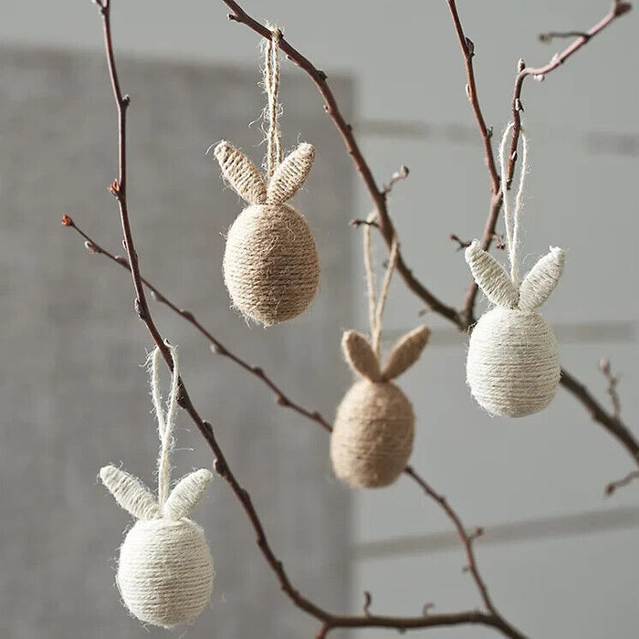 The White Company - Mini Jute Bunny Eggs – Set of 4