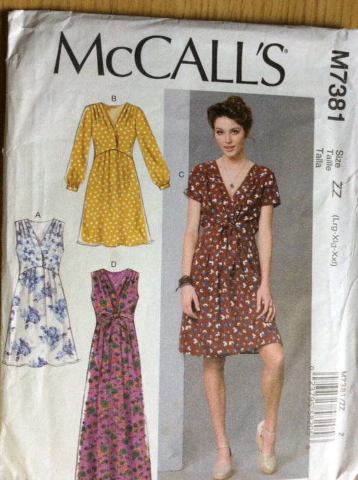 Sewing pattern - ladies dress Size ZZ