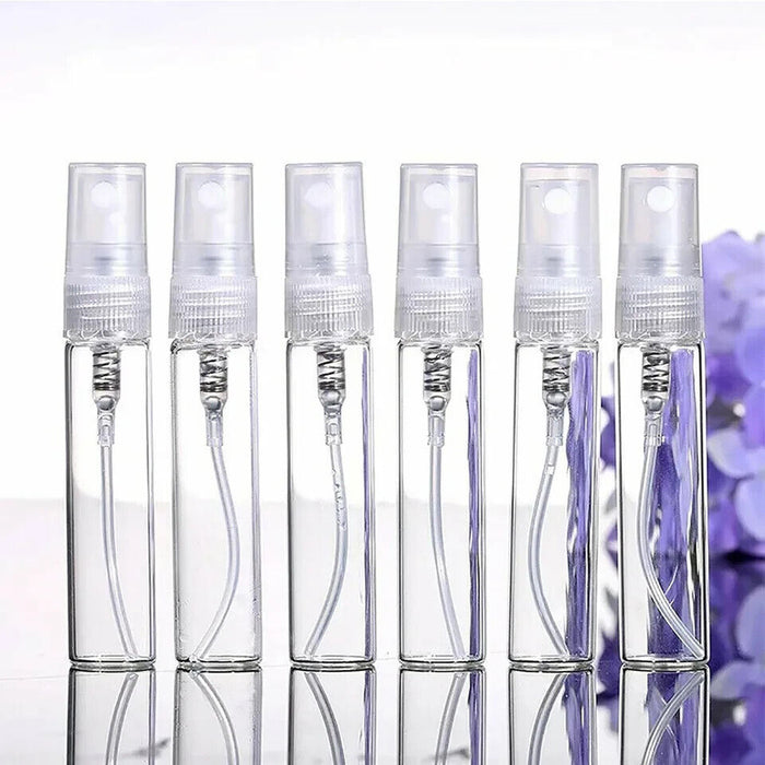 5ml Clear Plastic Spray Bottle Perfume Atomiser filling Refillable Samples 50 pk