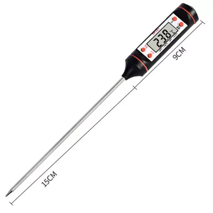 Meat Food Thermometer Digital Temperature Probe Cooking Jam Sugar BBQ Turkey UK