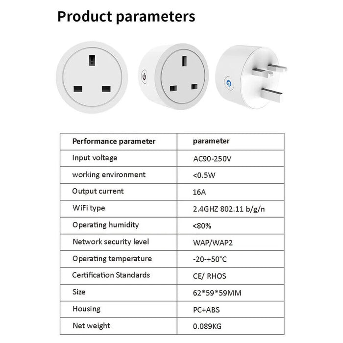 WIFI Dual Smart Plug Works with Alexa For HomeKit Cozylife Siri Google Home