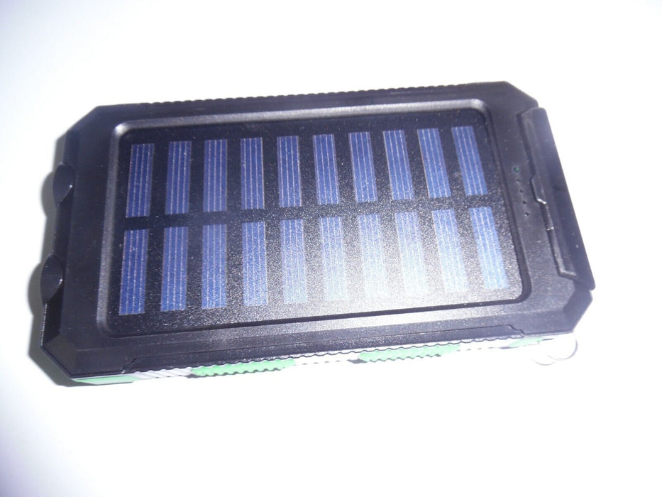 10000mAh solar Powerbank with torch function dual usb