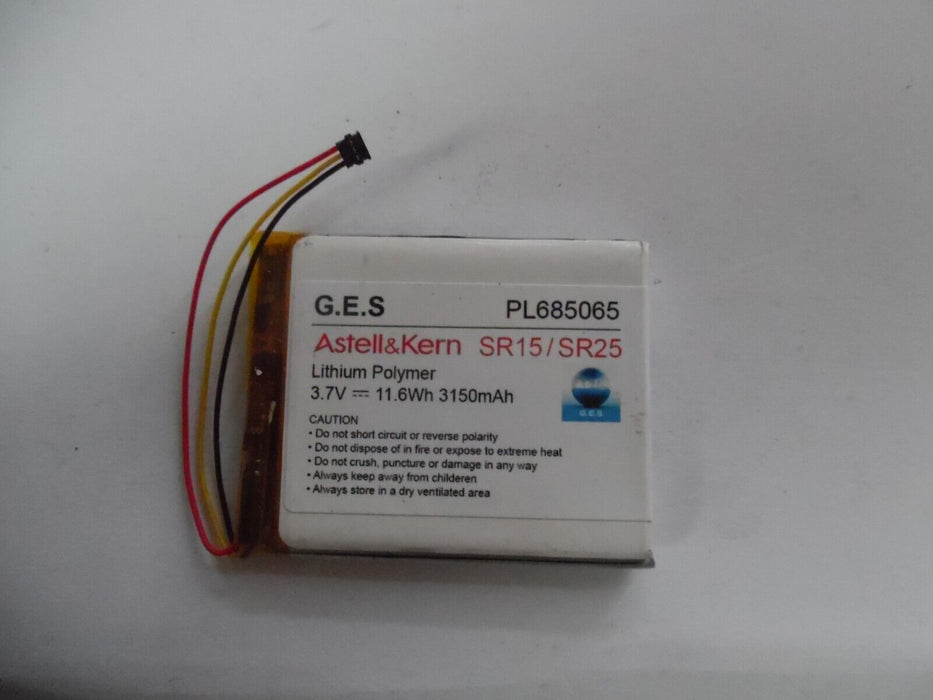 G.E.S. Astell & Kern SR15 / SR25 battery for portable audio player