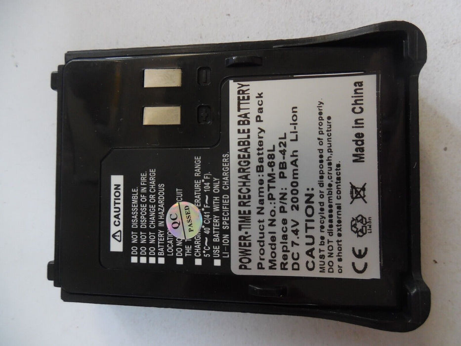 PB-42L Two Way Radio 7.4V Li-ion Replacement Battery for Kenwood TH-F6A TH-F7E