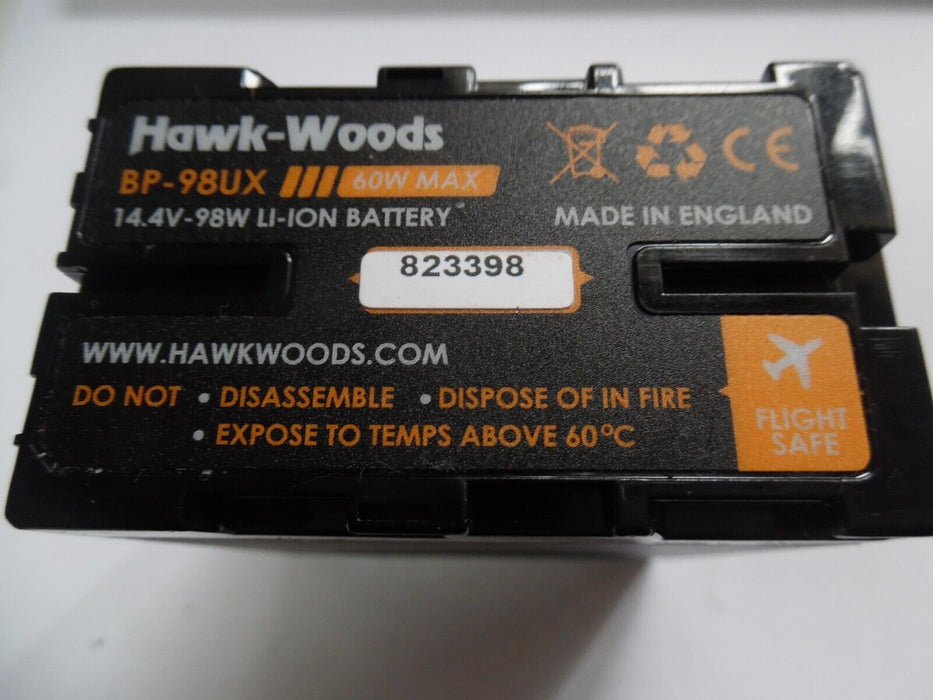 Hawk-Woods BP-98UX - 98Wh 14.4V Lithium-Ion Battery with 2x D-Tap Ports