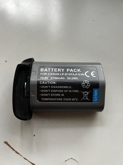 Replacement for Canon LP-E19 Power Pack Battery for EOS 1DX II