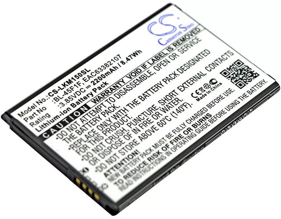 Battery for LG K8 2017 BL-45F1F EAC63382107 Li-ion NEW