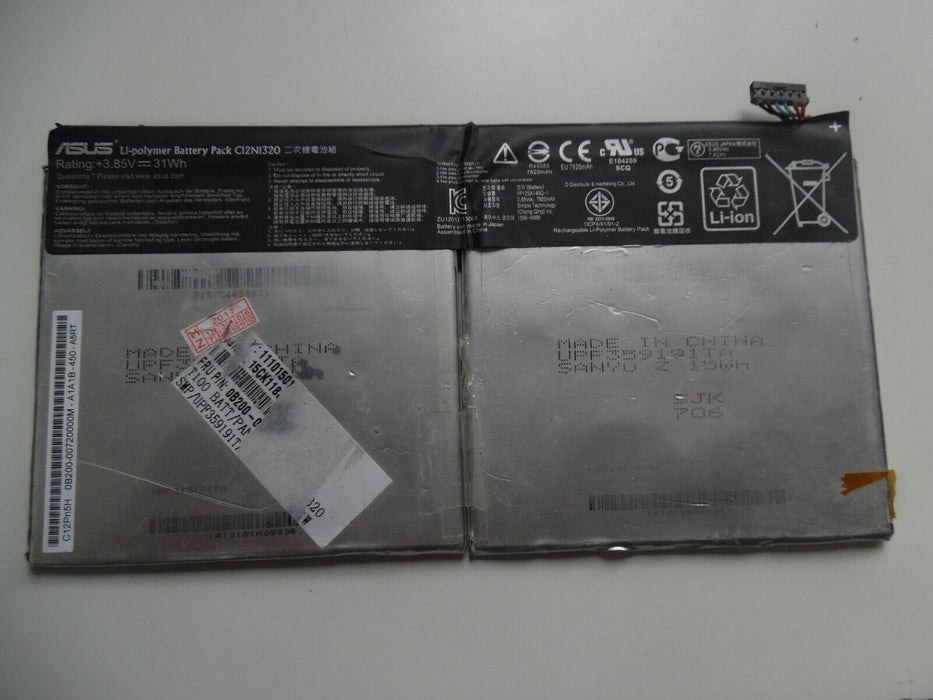 Used Battery 7820mAh For Asus C12N1320